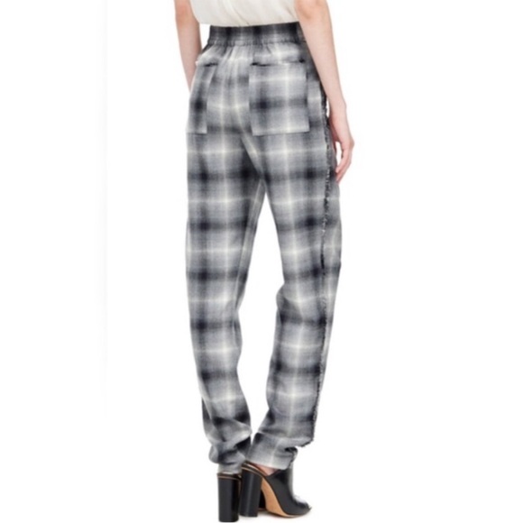 REBECCA TAYLOR Plaid Viscose /Wool Pants sz 4 - Picture 3 of 7